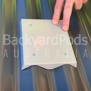 Mounting plate for corrugated iron 2 span X 10 molded ABS,UV Resistant in  Grey