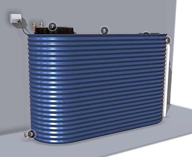 Kingspan slimline water tank